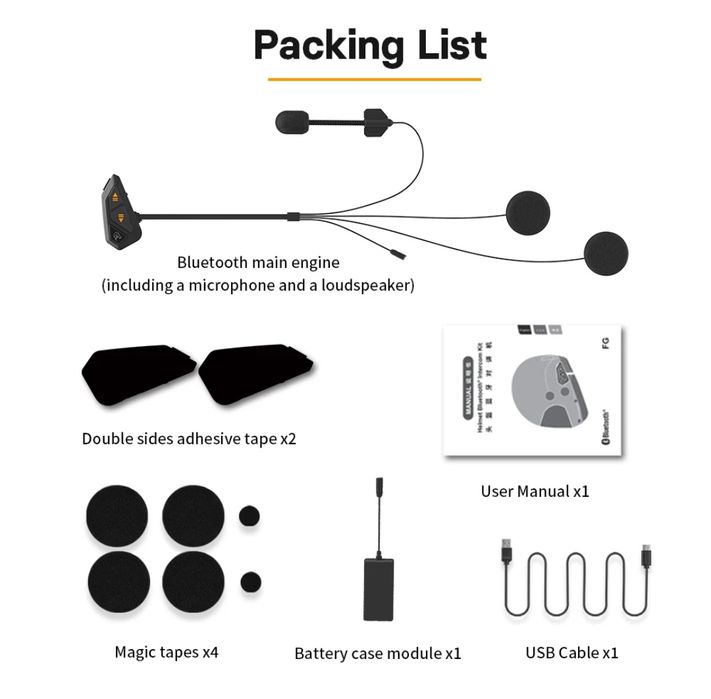 Мотогарнітура FreedConn FG Повний комплект ГАРАНТІЯ ОРИГІНАЛ