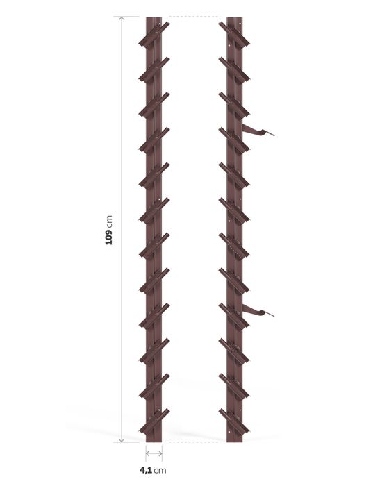 Mechanizm żaluzji, stalowy system, ruchome deseczki 109 cm metalowy