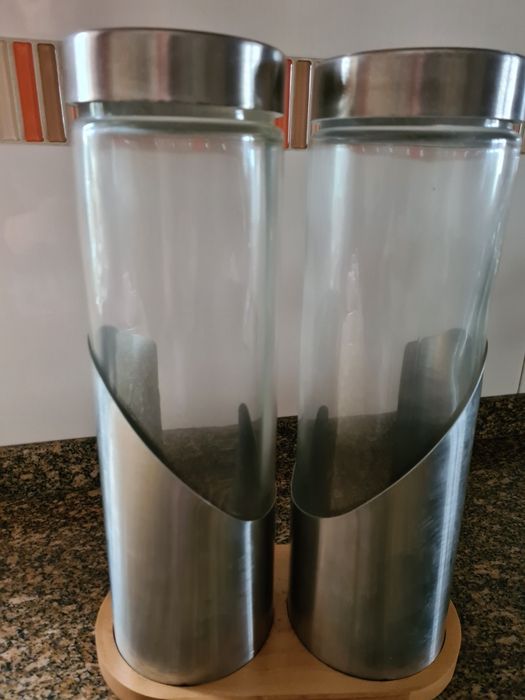 Suporte em madeira 2 frascos envio grátis