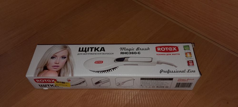 Щітка-випрямляч ROTEX RHC360-C Magic Brush: 399 грн. - Фени, укладка ...