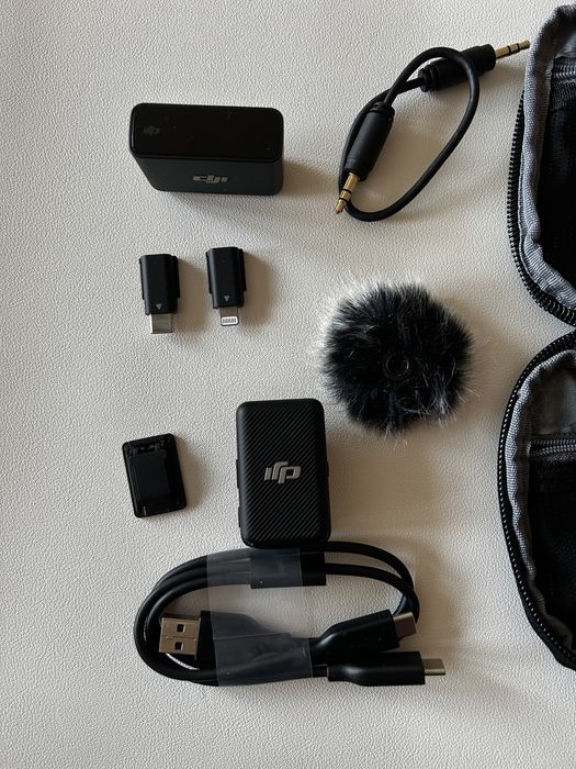 DJI Mic (1 TX + 1 RX) – mikrofon bezprzewodowy – stan idealny