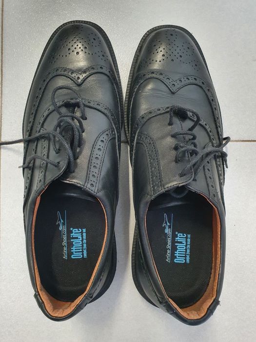 Sapatos pele da Airline Shoes Mod. Classic Walker Brogue 43