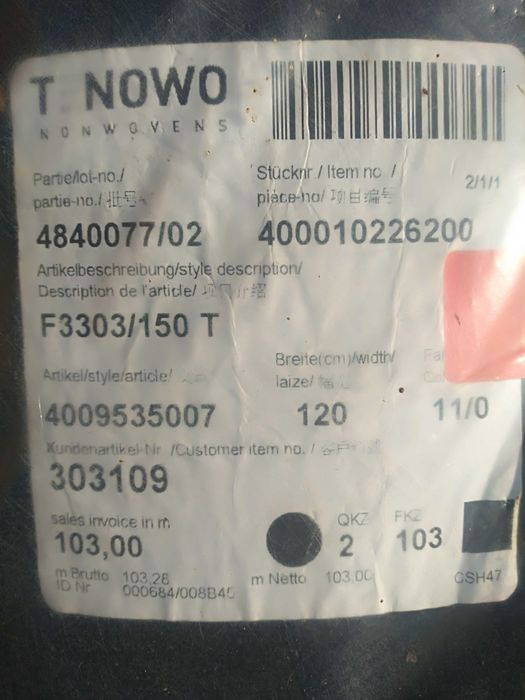 Рулон материала для отделки салонов мерседес, ауди, фольксваген.