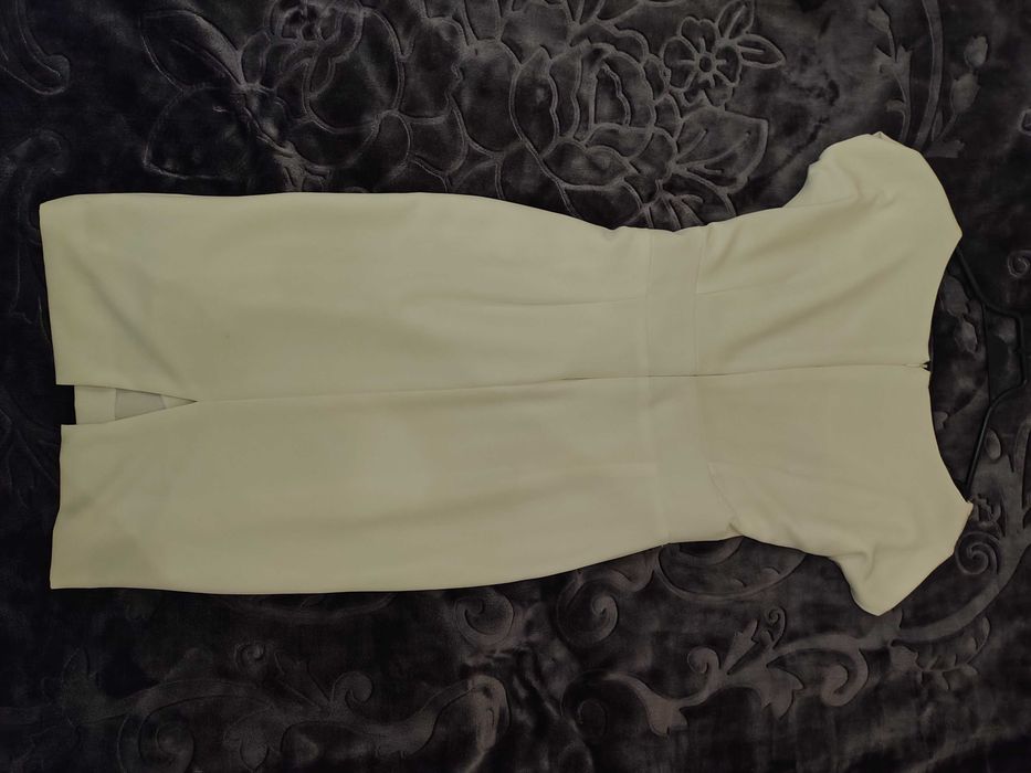 Sukienka koktailowa biała M