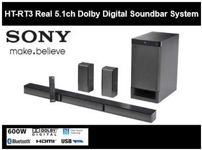 SONY HT-RT3 Soundbar Sistema de cinema em casa 5.1