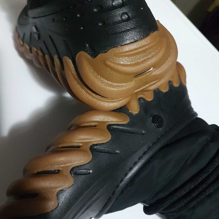 crocs echoo boot black/brown śniegowce termiczne zimowe kalosze 39/40