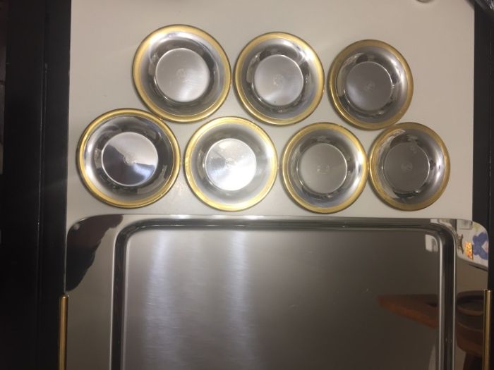 Блюдця Zepter діам.12см з позолотою, 6шт. + 1шт. у подарунок, оригінал