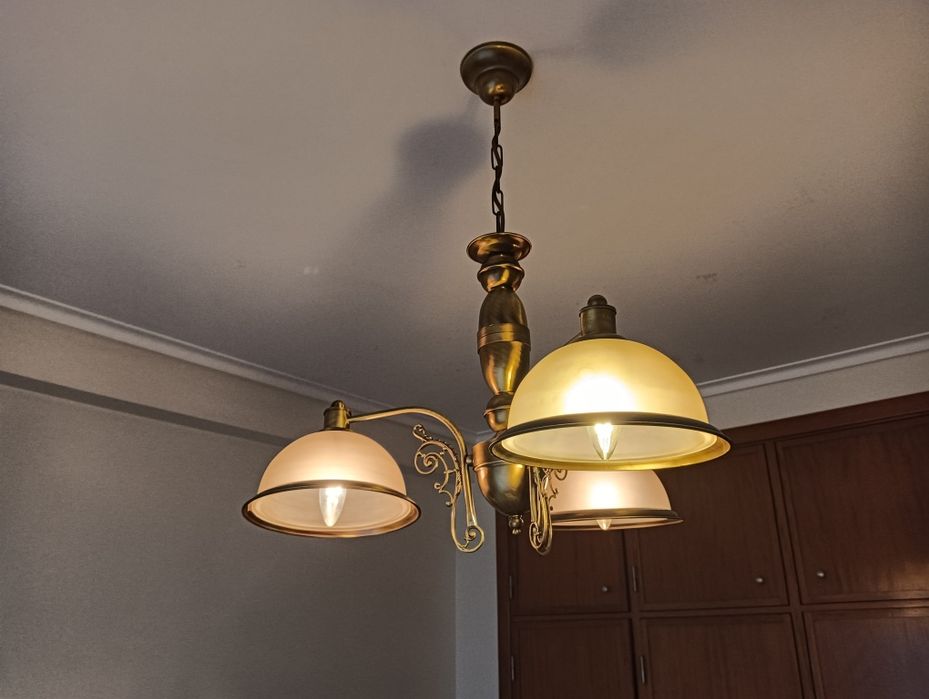 Conjunto de candeeiros de quarto