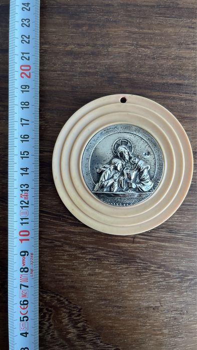 Medalhas de berço em prata