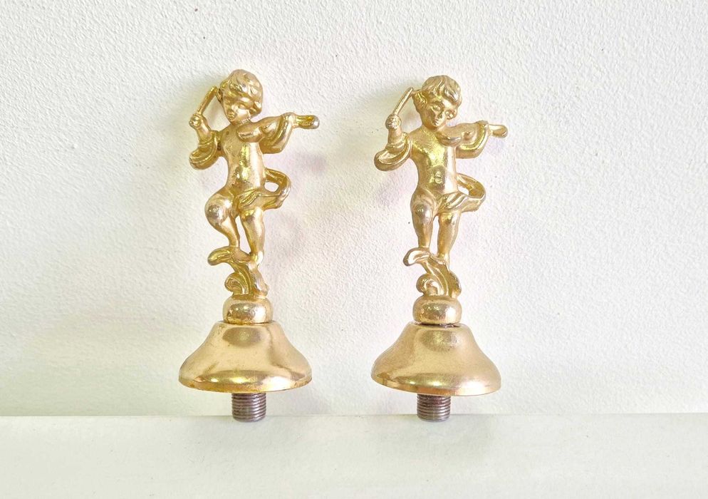 Embraces, suportes de cortinado em dourado