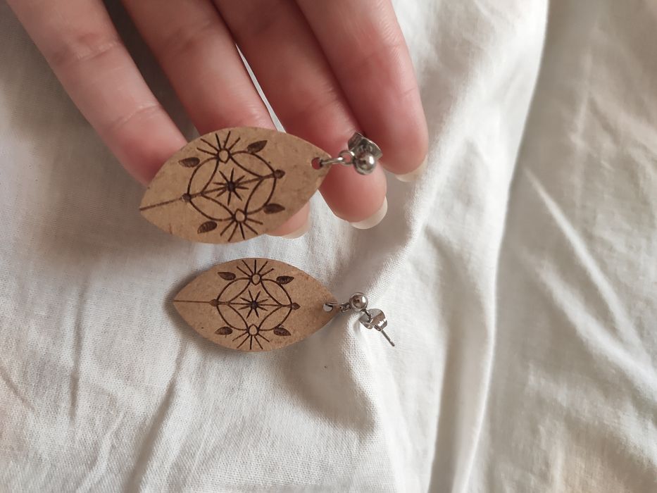 Brincos de madeira (hand made)