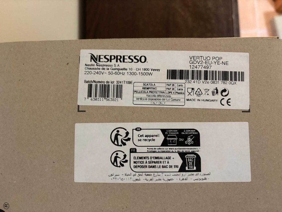 Maquina Nespresso Vertuo Pop (Nova a estrear)