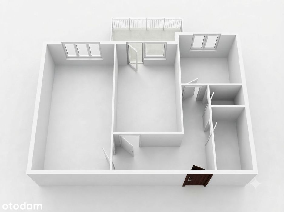 53,6 m² z balkonem | Wyposażenie w cenie | Bez prowizji