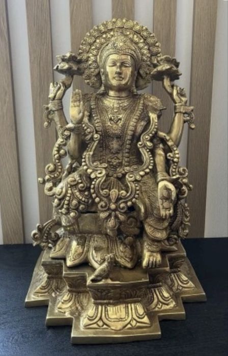 Lakshmi | Laxmi | Lakszmi statuetka | mosiądz | ręcznie robiona | 15kg