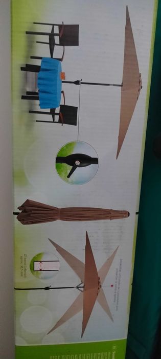 Guarda-sol exterior c/ poste metal