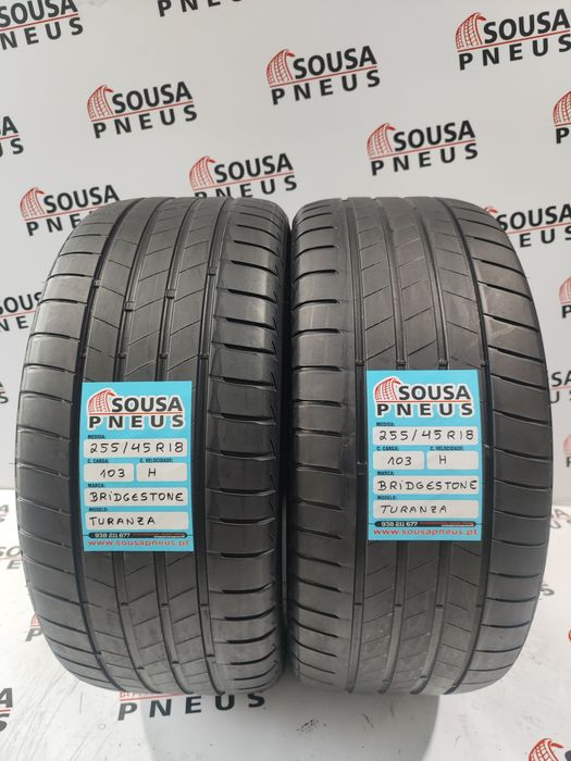2 pneus semi novos 255-45R18 Bridgestone - Oferta da Entrega em casa