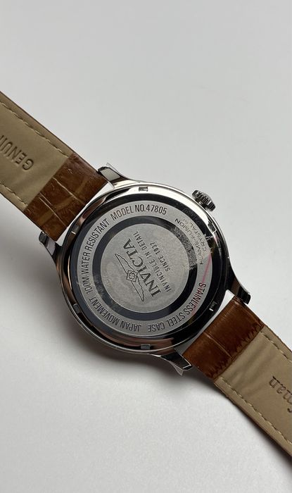 Годинник Invicta 47805, чоловічий годинник зі шкіряним ремінцем