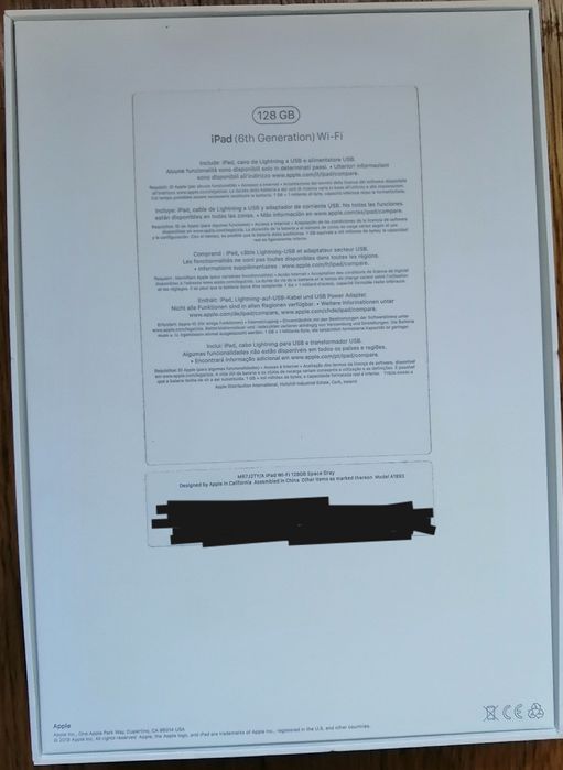 iPad Apple (6th Gen) 128 GB- como novo