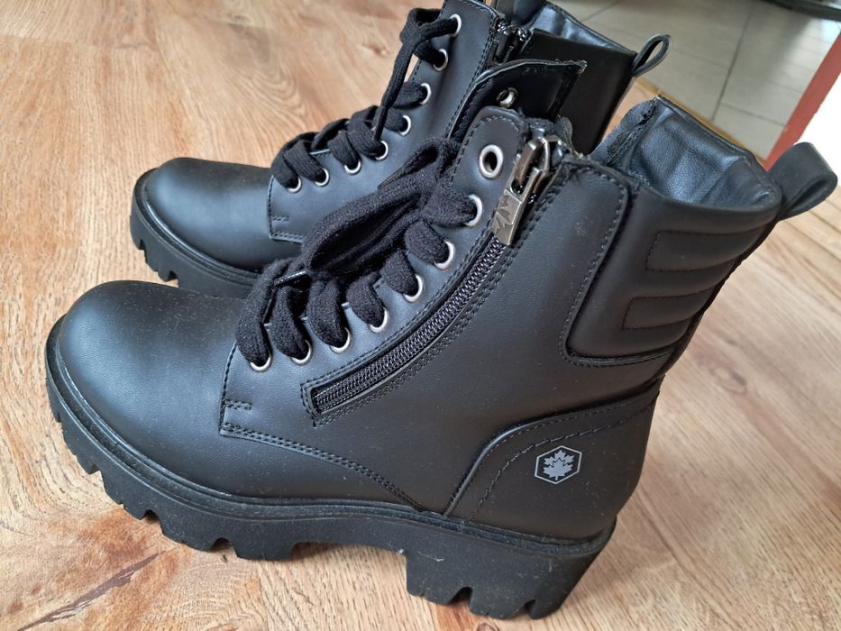 Czarne botki Lumberjack