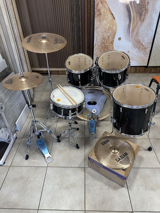 Ударна установка Sonor Force 1007 + малий Yamaha Stage Custom + залізо Sabian B8