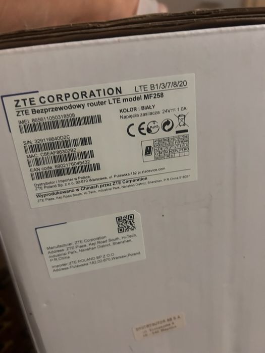 Router bezprzewodowy zew.. ODU IDU LTE WIFI KAT.15 do 800MB/s