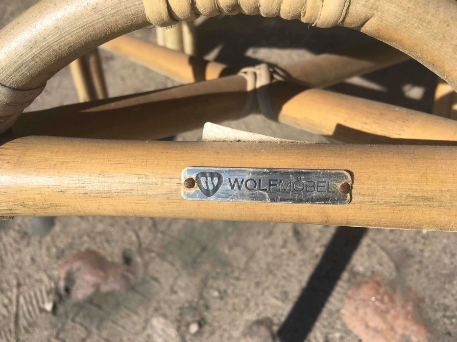 Meble ogrodowr rattan stolik 4 krzesła