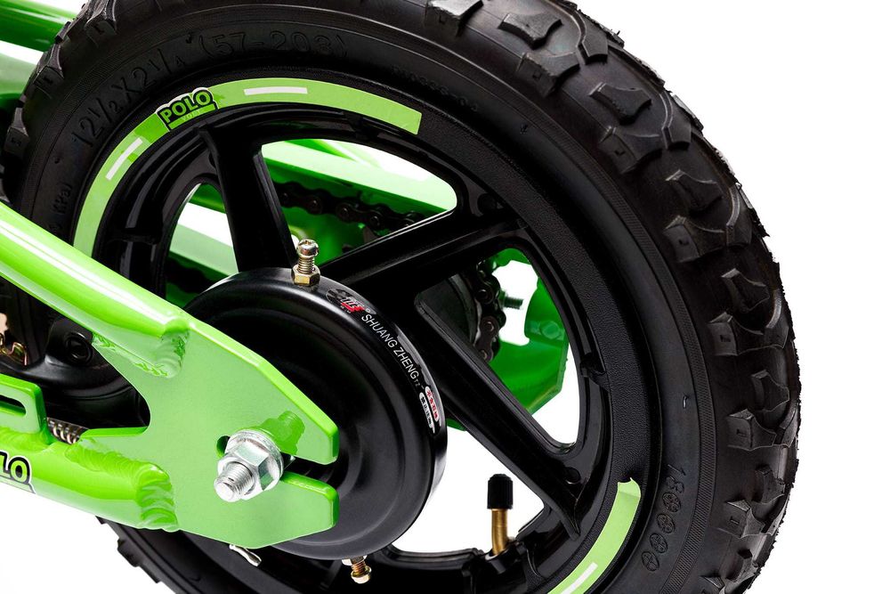 Rowerek biegowy elektryczny dla dzieci Polovolt Rs 12 Zielony 12"