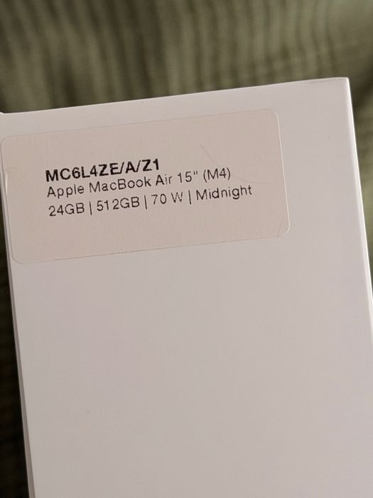 Apple MacBook Air 15″ M4 / 24 GB RAM / 512 GB SSD – stan idealny