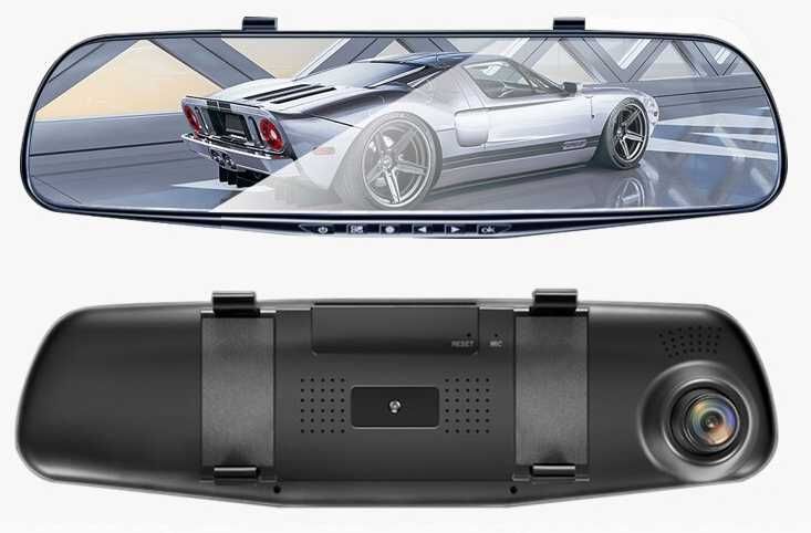KIT Dashcam espelho com monitor + câmara LCD estacionamento carro NOVO