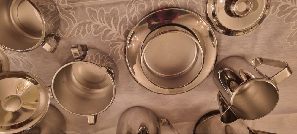 Serviço de chá e café em inox FR 18/8 ( alta qualidade )