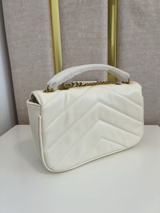 Mala branca Yves Saint Laurent