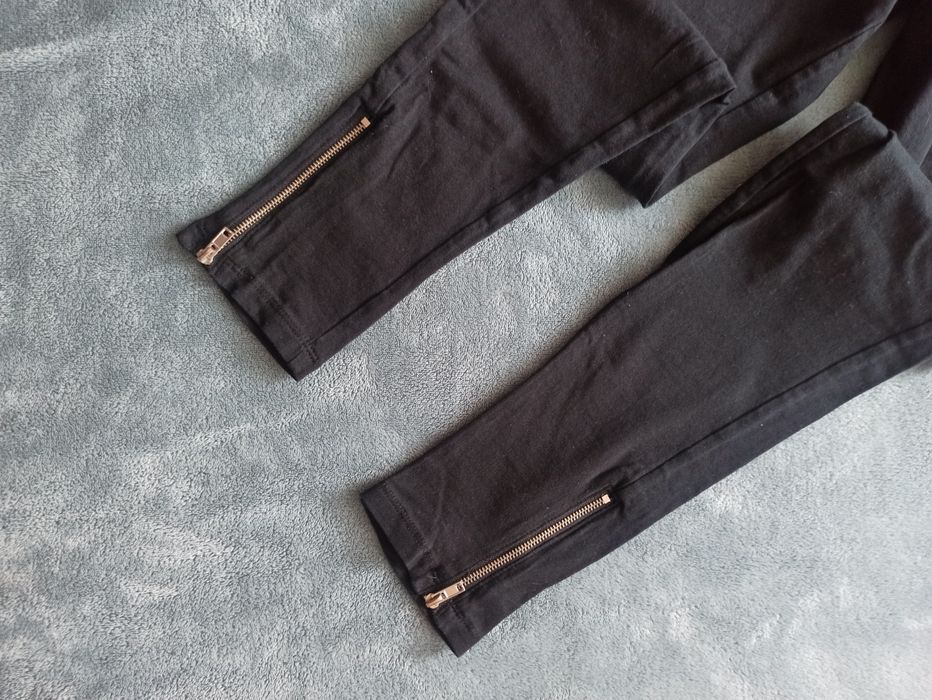 Legginsy czarne z zamkiem Sinsay M