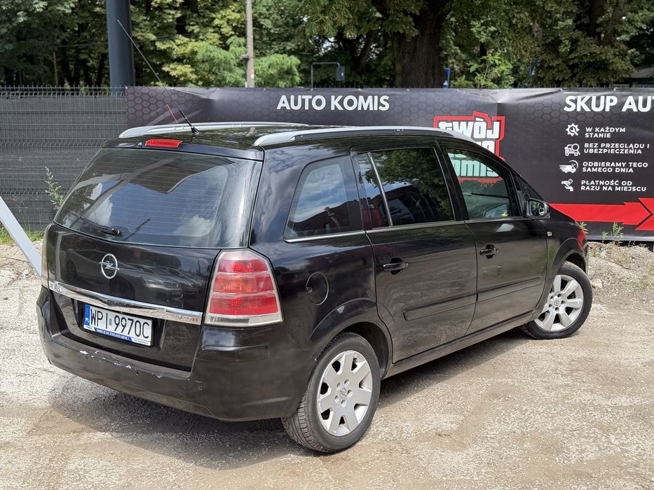Opel Zafira 1.9 Diesel 2006 7 Osób Bluetooth Alufelgi Pakowna Niskie Spalanie