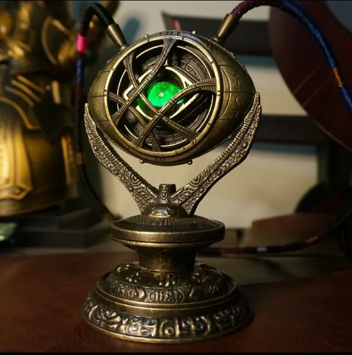 Olho de Agamotto Mecânico Doctor Strange Pedra do Infinito Tamanho Rea