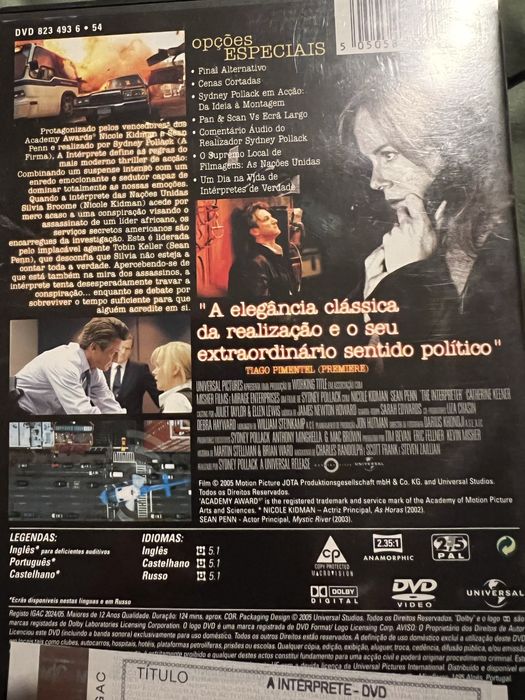 A intérprete - Um filme de sydney pollack