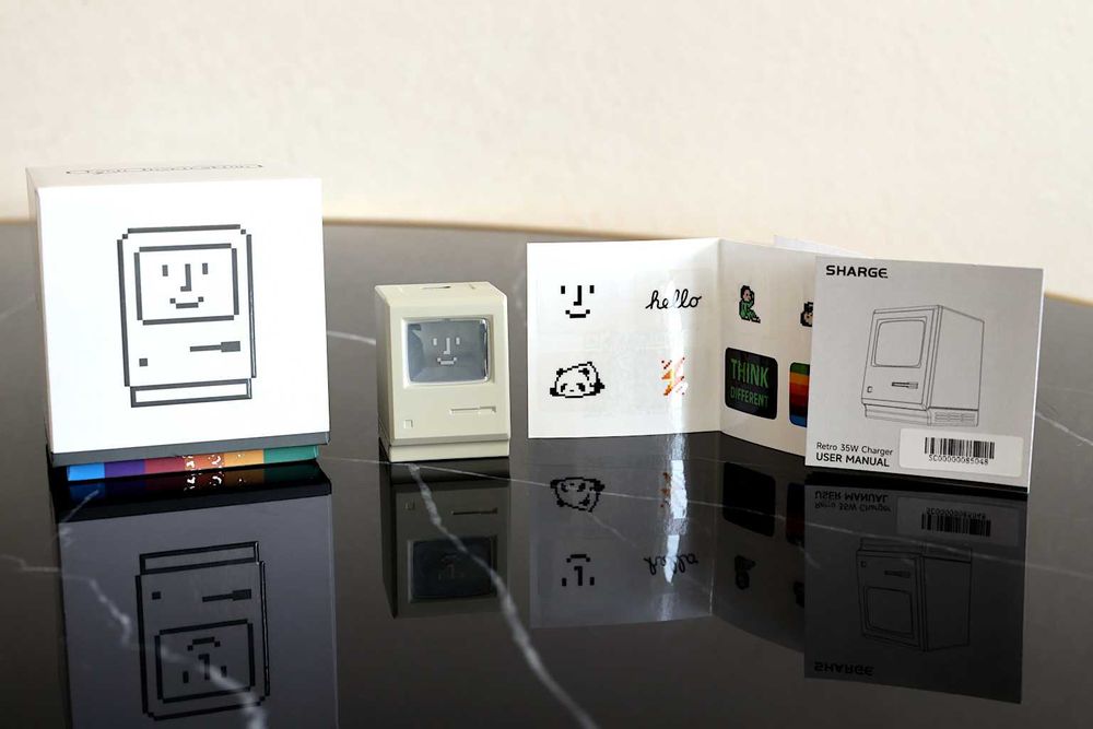 Sharge Retro 35W GaN зарядний пристрій, новий, оригінал