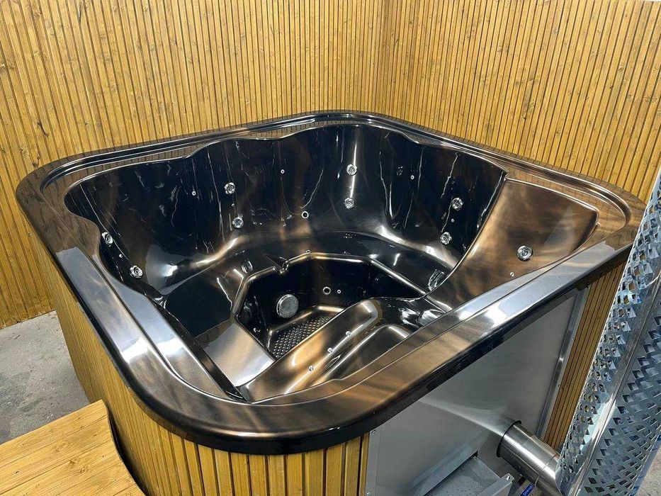 Jacuzzi kwadratowe 220x220 | Balia klasy premium SlowSpa gorąca beczka