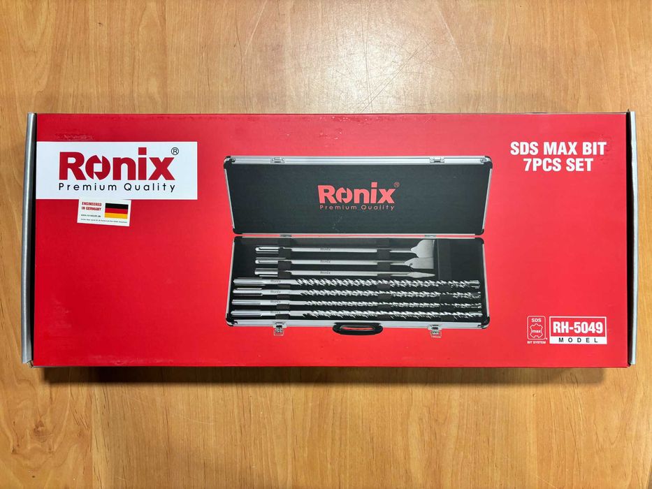 RONIX Jogo 7Pcs Brocas + Ponteiros SDS-MAX RH-5049 | NOVOS