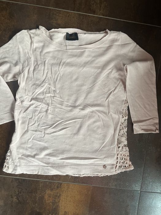 Piekny sweterek z koronka liu jo xs