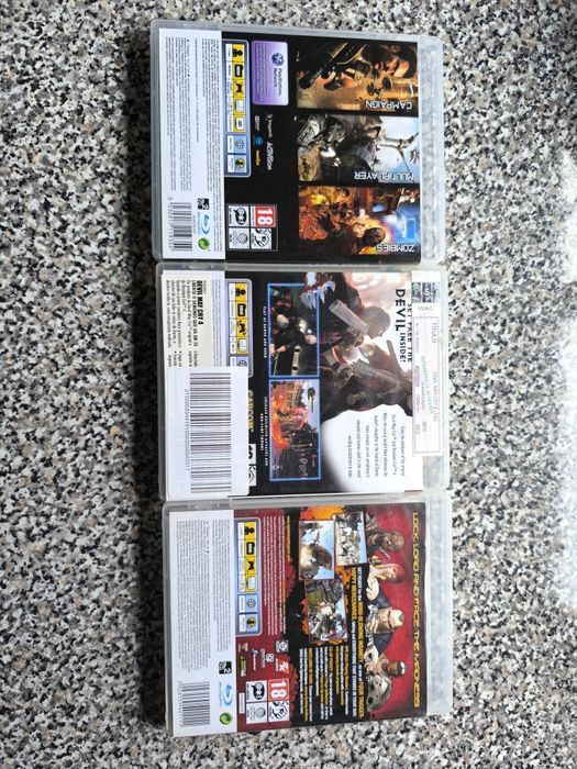 Conjunto de 3 jogos PlayStation 3+5 cds danificados