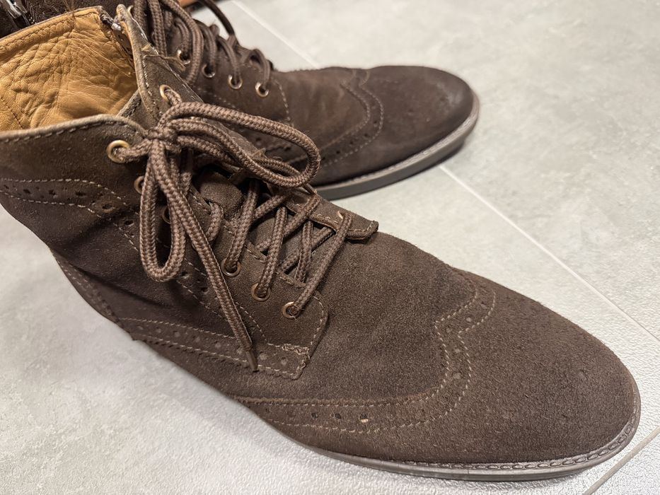 gino rossi buty męskie zamszowe