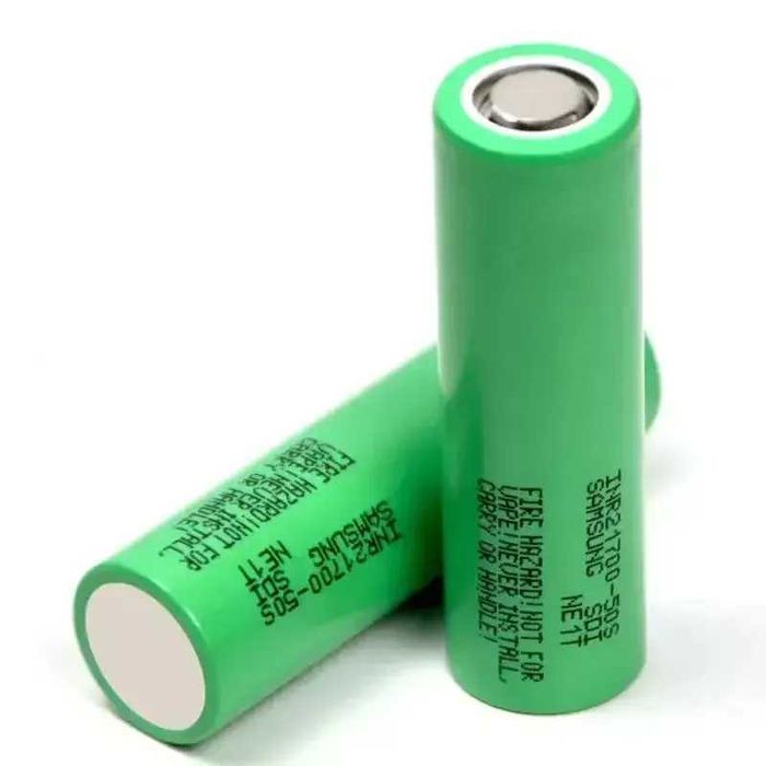Акумулятор Samsung INR21700-50S 5000 мА·год (25–45A), 21700, flat-top
