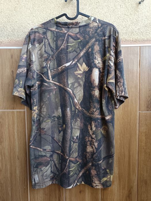 Koszulka T-shirt Realtree Pocket Tee size M Camo Moro SWAG Drip Rap