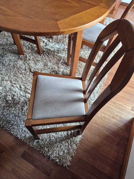 Mesa sala Jantar + 4 cadeiras - Cerejeira