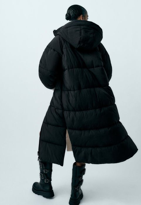 Куртка пальто пуховик zara розмір м