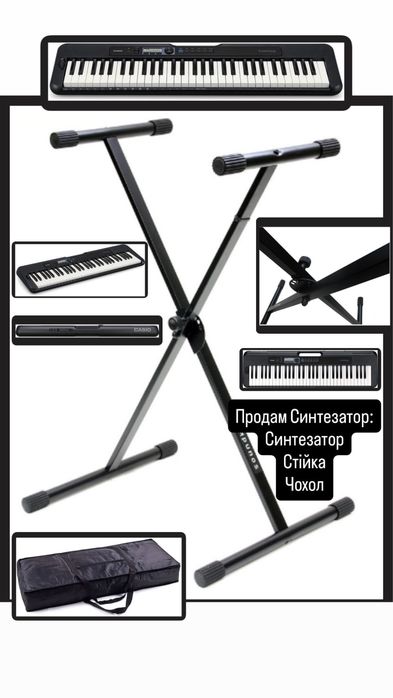 Синтезатор Casio CT-S300 Black + чохол