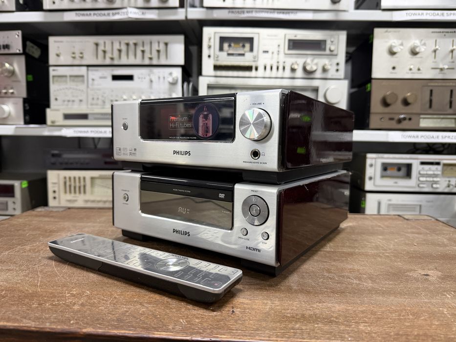 ‼️Lampowa wieża stereo Philips MCD908/12, z pilotem, Audio Room
