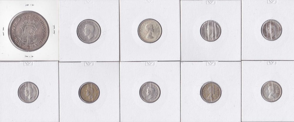 10 moedas prata África do Sul