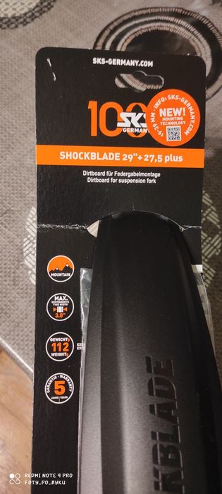 Błotnik przedni SKS Shockblade II 26-29 CZARNO-SZARY