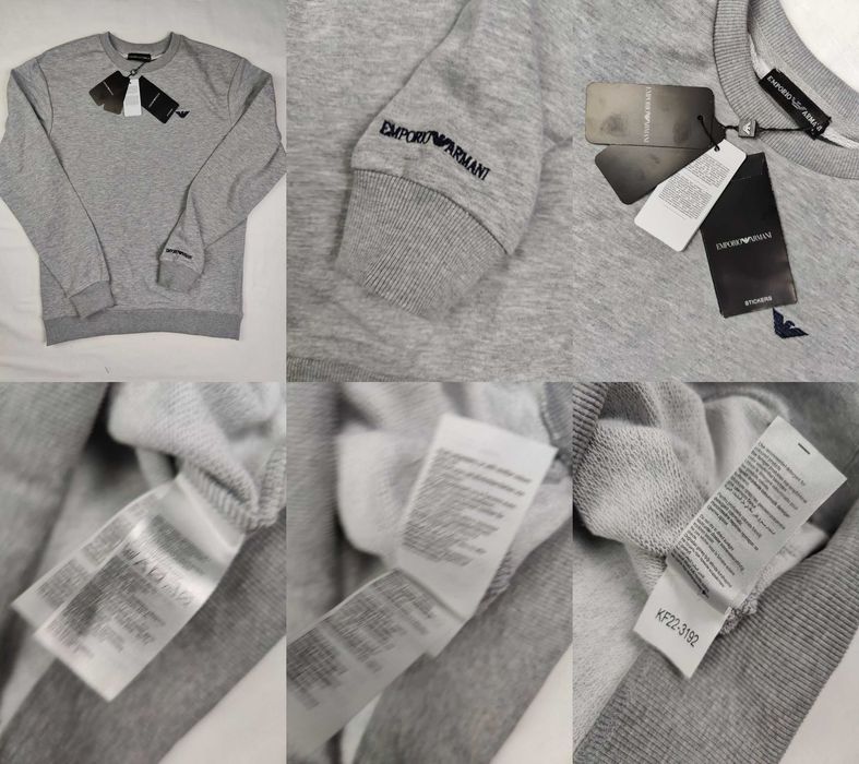 Bluza męska okrągła Armani Hugo Boss CK Ralph Lauren OUTLET